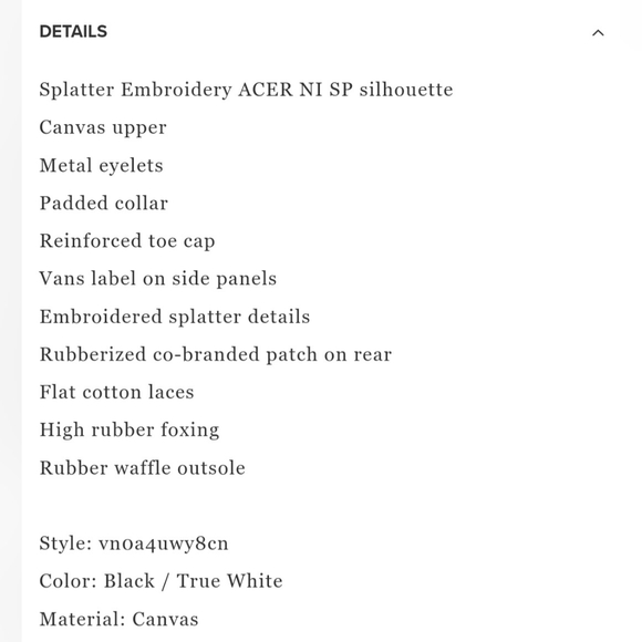 Vans Acer Ni Sp *NWT* - Picture 7 of 8